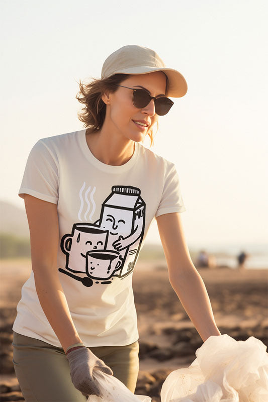 Camiseta mujer algodón orgánico. “We are familly”