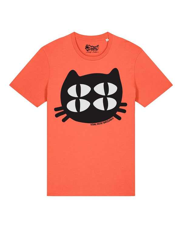 Camiseta Unisex algodón orgánico. "Gato cuántico"
