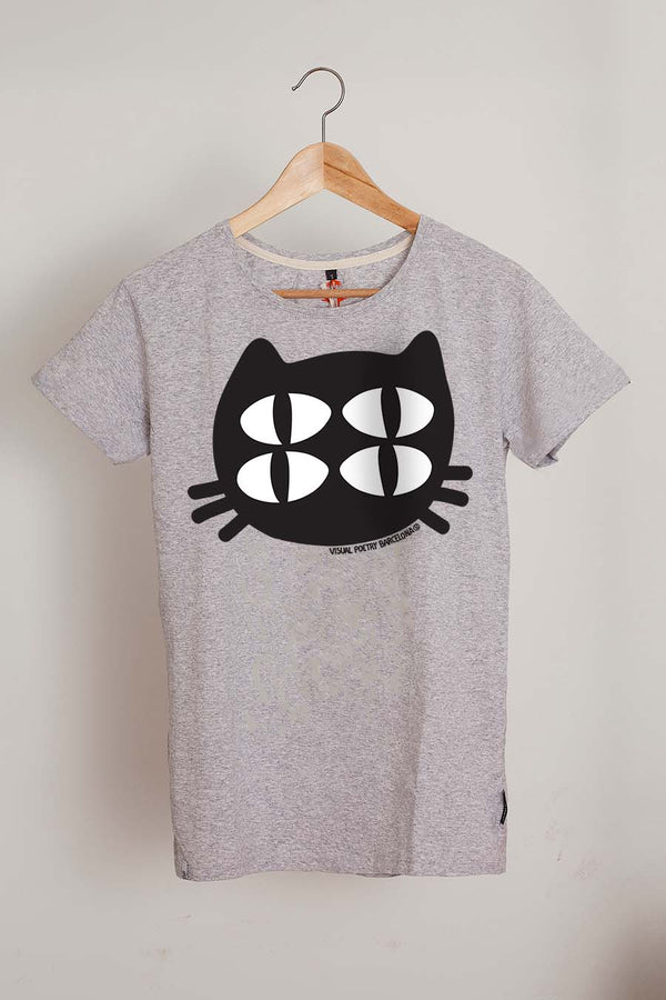 Camiseta mujer. "Gato cuántico"