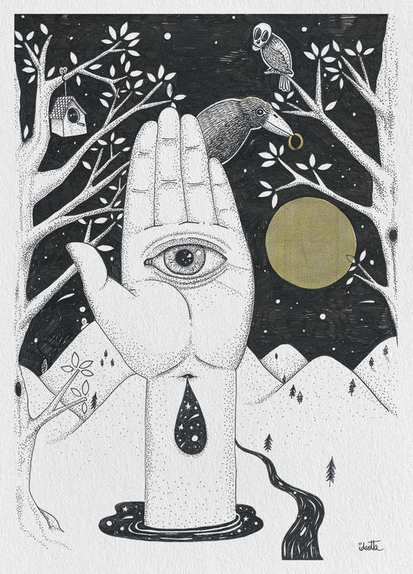 Fine art Print "La mano del ojo"