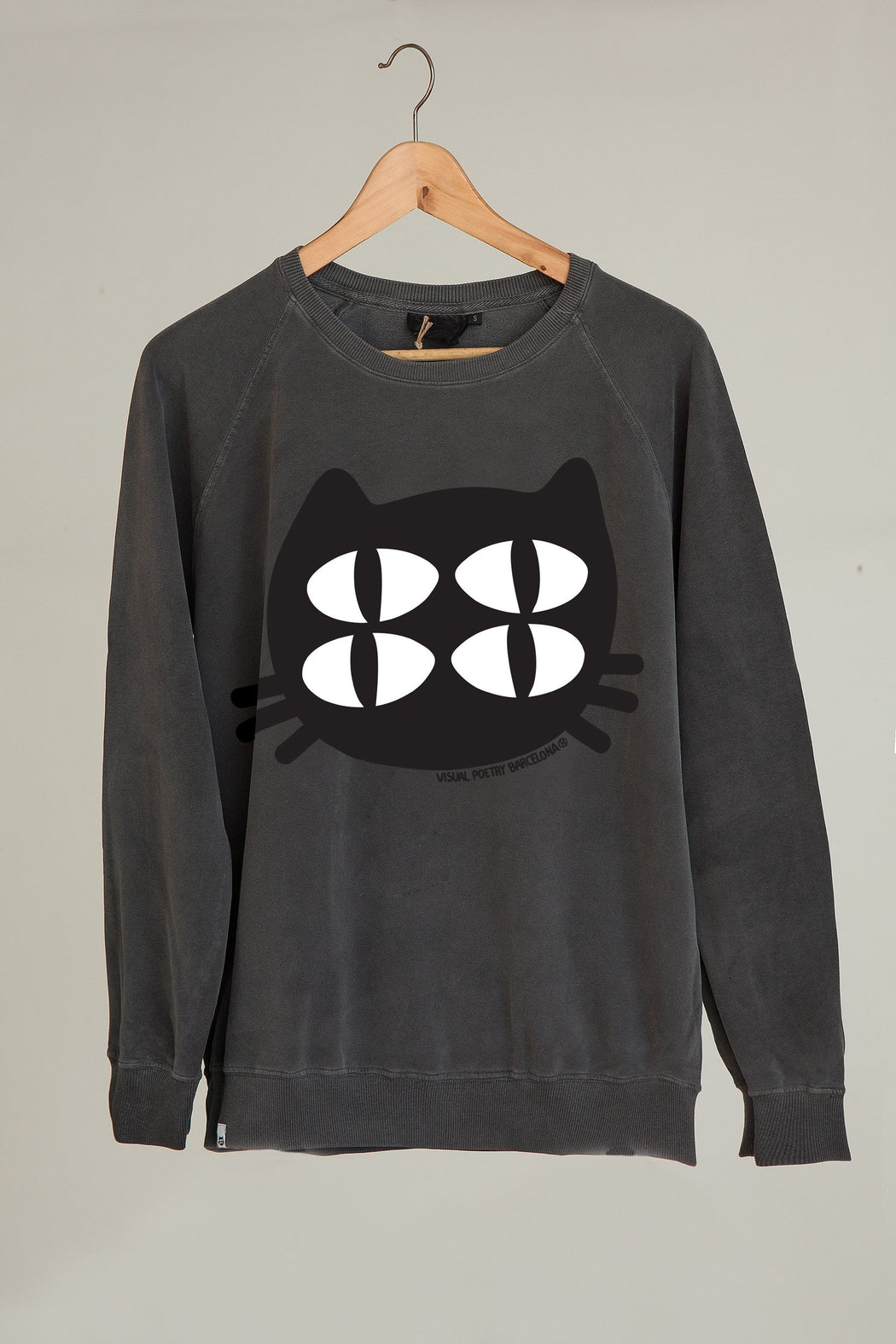 Sudadera mujer. "Quantum cat" - Visual Poetry Barcelona
